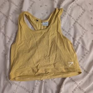 Gymshark Training Crop Tank - Large - Yellow